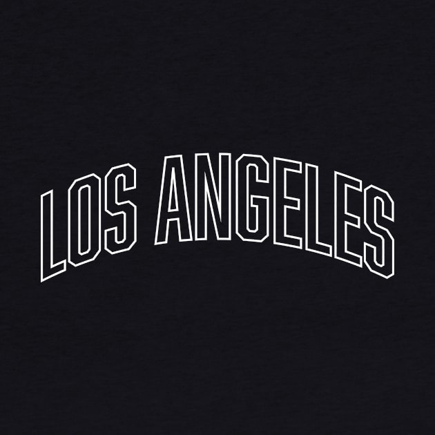 Los Angeles White Outline by Good Phillings